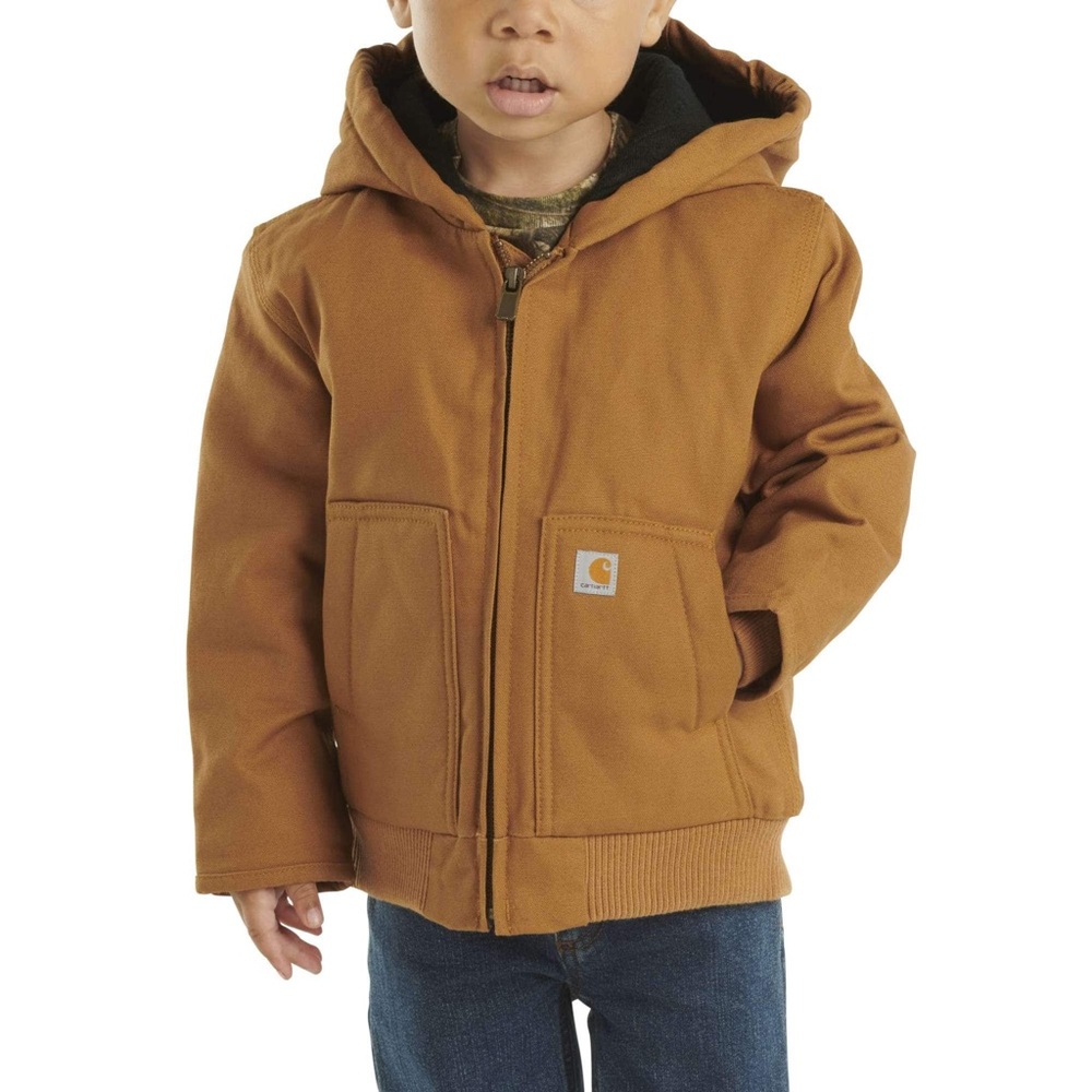 Carhartt Tan Hooded Insulated Active Jacket/Coat size 12 months
